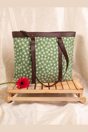 DEEBACO Floral Printed Oversized Tote Bag Handbags