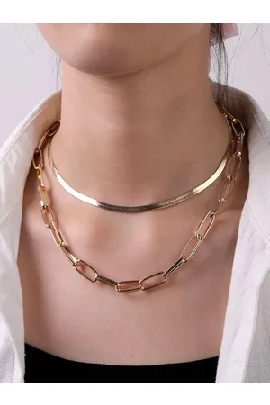 Shining Diva Women Gold Toned Necklace