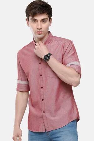 Classic Polo Men Maroon Slim Fit Casual Shirt