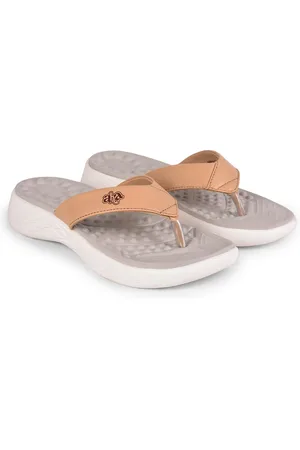 Liberty Women Beige & Tan Rubber Slip-On
