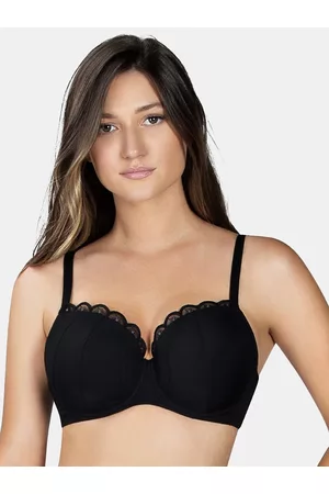 Buy PARFAIT Plus Size Black Solid Underwired Non Padded Everyday