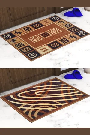 Athom Trendz Set Of 2 Printed Anti-Skid Door Mats