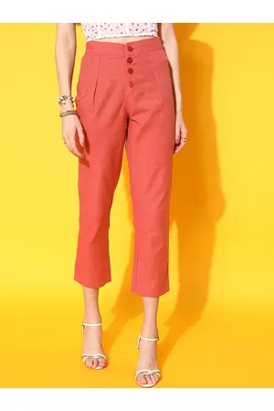 STREET 9 Women Coral Smart Mom Fit Culottes Trousers