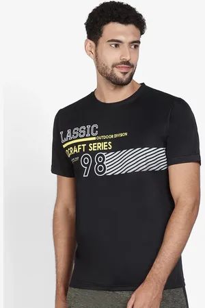 Wildcraft Men Black Printed T-shirt