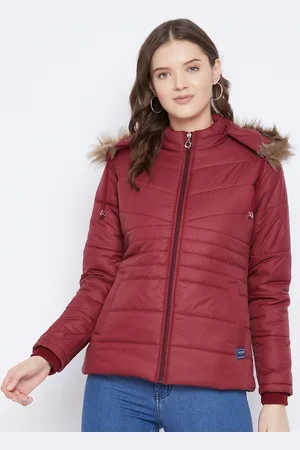 VERO AMORE Women Maroon Insulator Outdoor Parka Jacket