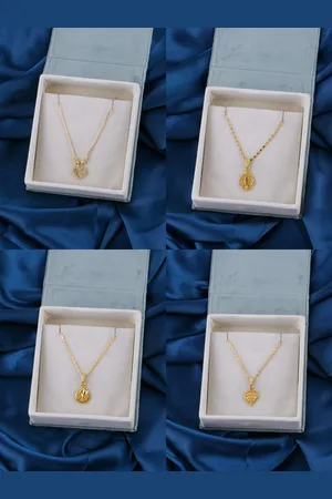 Brandsoon Set of 4 Gold-Toned Brass Gold-Plated Chain