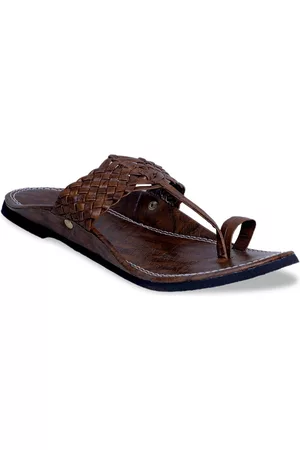 PANAHI Men Brown Comfort Sandals