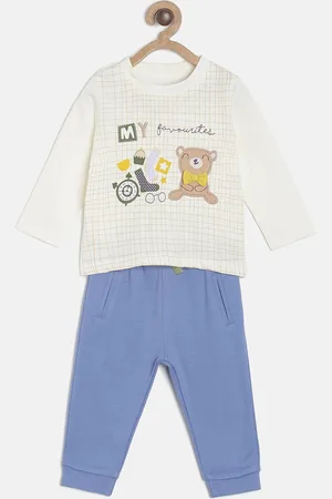 MINI KLUB Boys White & Blue Clothing Set