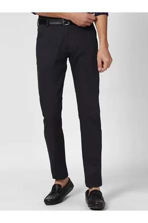 Peter England Olive Stretchable Trousers