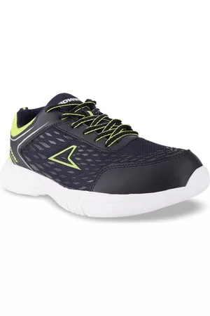 POWER Men Blue Woven Design Sneakers