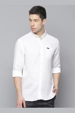 Lindbergh Men White Slim Fit Casual Shirt