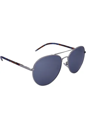MARC LOUIS Grey Full Rim Polarised UV Protected Aviator Sunglasses