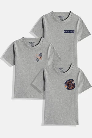 METRO KIDS COMPANY Boys Pack of 3 Printed T-shirts