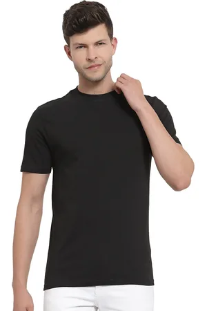 PROTEENS Men Black Cotton T-shirt