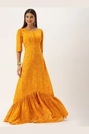 Ethnovog Yellow Maxi Dress