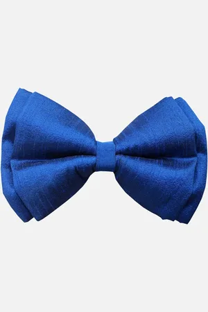 LANA PAWS Navy Blue Silk Dog Bow Tie