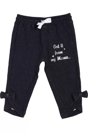 BodyCare Girls Navy Blue Solid Track Pant