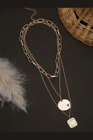 Celena Cole Gold-Toned Gold-Plated Layered Necklace