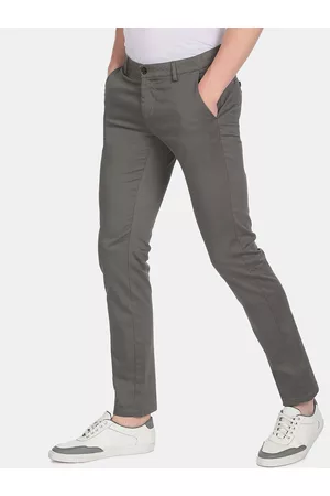 Arrow Men Green Slim Fit Chinos Trousers