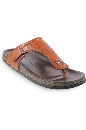 Metro Men Tan Brown Comfort Sandals