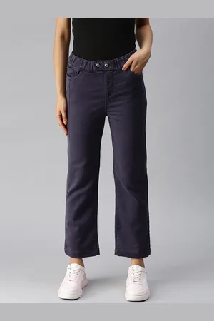 SHOWOFF Women Purple Relaxed Fit High-Rise Stretchable Jeans