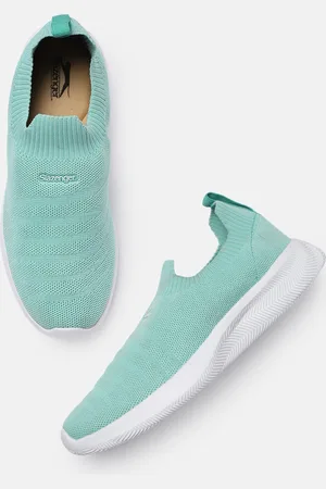 Slazenger Women Green Solid Running Shoes