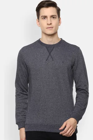 V Dot Men Grey Sweatshirt