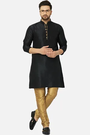 Kaifoo Men Purple Silk Blend Kurta with Pyjamas