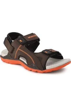 Bata Boys Olive Grey Solid Sports Sandals
