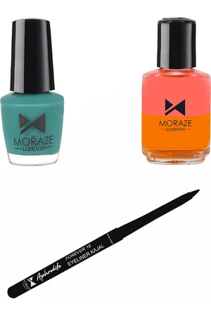 Moraze Pack of Kajal & 1 Nail Polish 5ml Nail Paint Remover 30ml