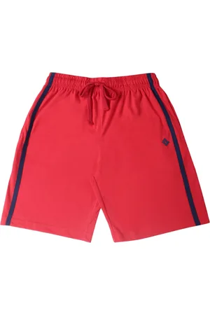 dollar Boys Red Solid Regular Fit Regular Shorts