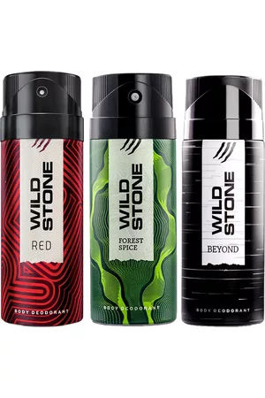 Wild Stone Men Pack of 3 Deodorant - 150 ml Each