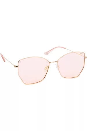 Lee Cooper Women Sunglasses - Women Pink Lens & Gold-Toned Butterfly Sunglasses with UV Protected Lens LC9177
