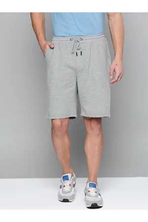 HARVARD Men Grey Melange Solid Regular Fit Shorts