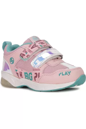 Bubblegummers Girls Pink Printed Sneakers