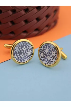 Kavove Silver & Gold-Toned Cufflink