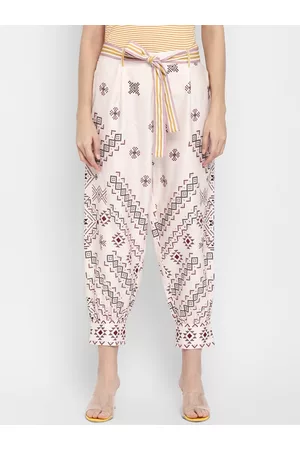 Printed Peg Trousers