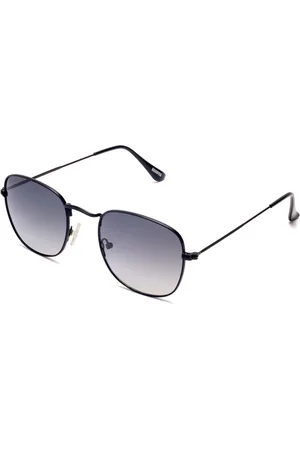 Roadies Unisex Black Lens & Black Aviator Sunglasses with Polarised Lens RD-107-C4