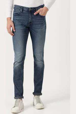 Lee Men Blue Bruce Skinny Fit Heavy Fade Stretchable Jeans