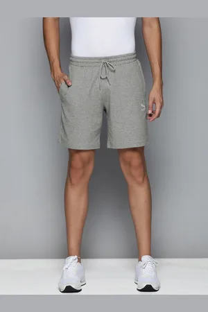 PUMA Men Grey Classics Logo Printed Shorts