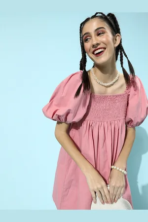 ATHENA Pink A-Line Mini Dress