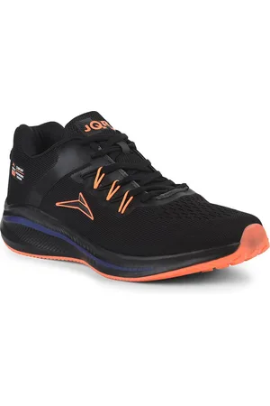 JQR Men FOCUS Black Mesh Running Shoes
