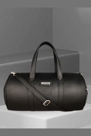 FLYING BERRY Unisex Black Solid Duffel Bag