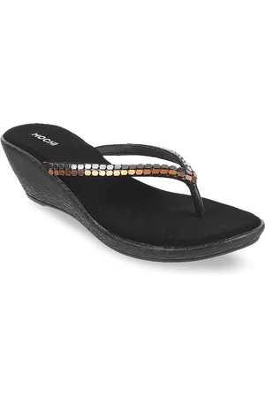 All Things Mochi Women Black Embellished Sandals
