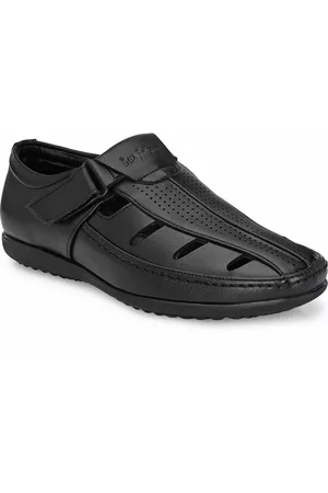 San Frissco Men Black Fisherman Sandals