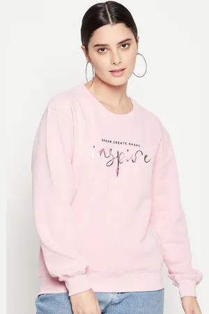 MADAME Women Pink Sweatshirt