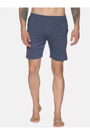 dollar Men Blue Solid Regular Fit Regular Shorts