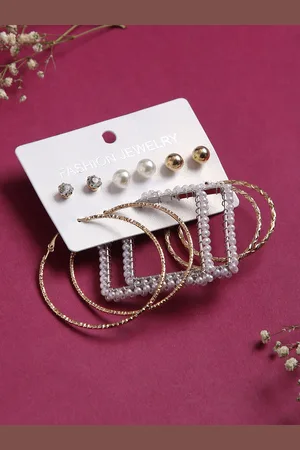 justpeachy Pack of 6 Earrings