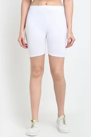 Jinfo Women White Cycling Sports Shorts