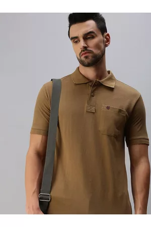 ONN Men Grey Polo Collar T-shirt